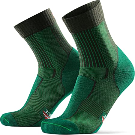 DANISH ENDURANCE Calcetines Ligeros de Senderismo y Trekking de Lana Merina, para Hombre y Mujer, Termorreguladores, Transpirables, Ligeros, Acolchados, Anti-rozaduras, Cómodos Para Caminar, Pack de 1