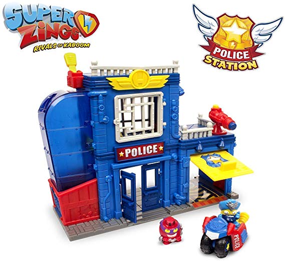 SUPERZINGS - Police Station, with 2 exclusive SuperZings figurines