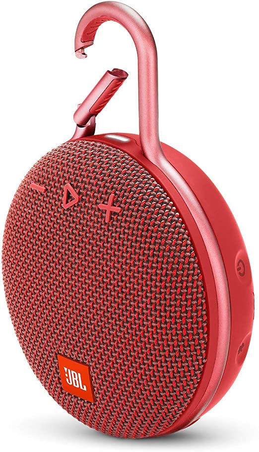 JBL Clip 3 Portable Waterproof Wireless Bluetooth Speaker - Red