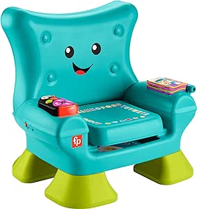 Fisher-Price Toddler Learning Toy Laugh & Learn Smart Stages Chair with Music Lights & Activities for Infants Ages 1  Years, Teal