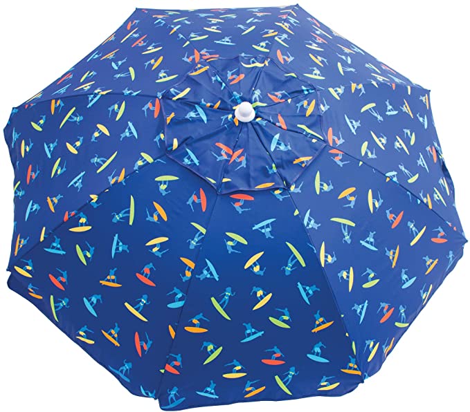 Rio Beach 6-Foot UPF 50  Beach Umbrella with Built-in Sand Anchor