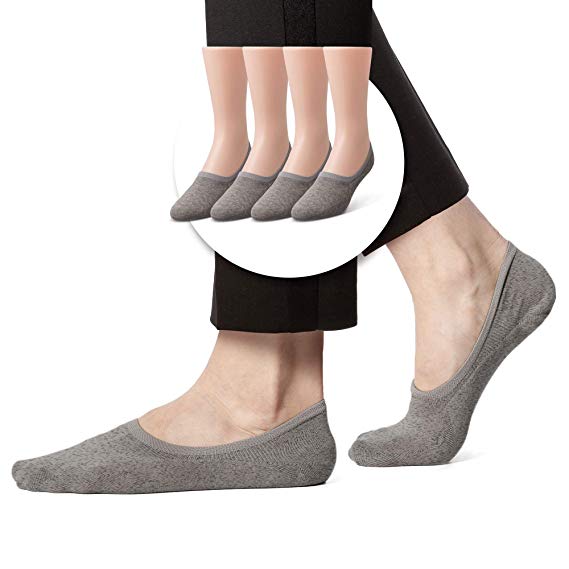 Sheec Ultimate MEN'S NON-SLIP NO SHOW REINFORCED ANTIBACTERIAL SEAMLESS TOE Active SoleHugger Loafer Sock