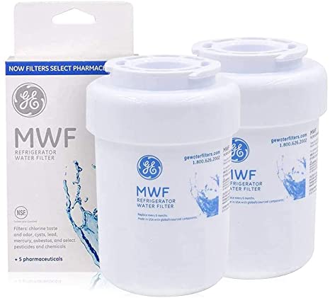 MWF Refrigerator Water Filter Replacement For GE SmartWater Refrigerator Water Filter Compatible with MWF MWFINT MWFP MWFA GWF HDX FMG-1 (2 Pack)