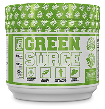 GREEN SURGE Green Superfood Powder Supplement - Premium Greens Drink w/ Spirulina, Wheat & Barley Grass, & More Organic Greens - Probiotics & Digestive Enzymes - 30 Servings, Mixed Berry