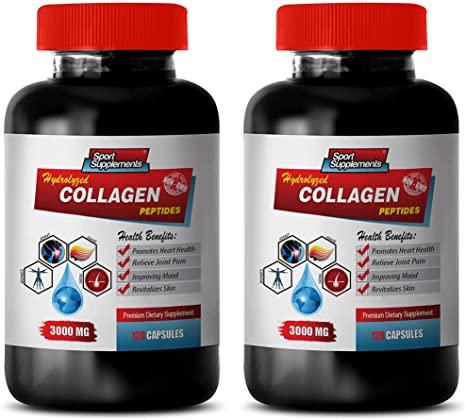 Weight Loss for Women - HYDROLYZED Collagen PEPTIDES 3000 MG - Skin Hair and Bone Health - Natural Formula - Collagen Tablets - 2 Bottles (240 Capsules)