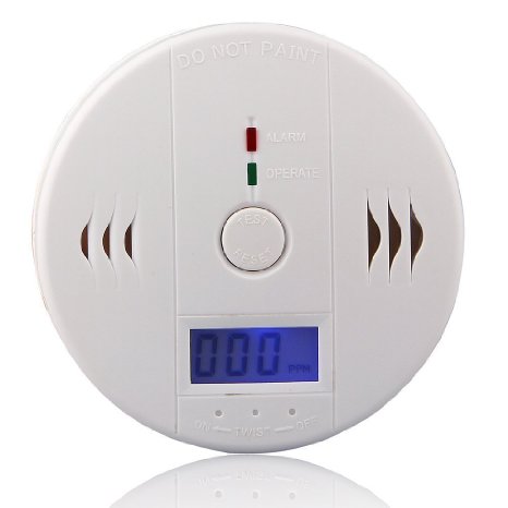 Toch LCD CO Carbon Monoxide Detector Poisoning Gas Fire Warning Safe Alarm Sensor