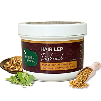 Mother Sparsh Dashmool hair lep, 100% ayurvedic home remedy for intense hair treatment and promotes healthy scalp and hair, 100gm