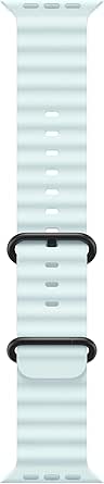 Apple Watch Band - Ocean Band (49mm) - Ice Blue with Black Titanium Finish - Regular