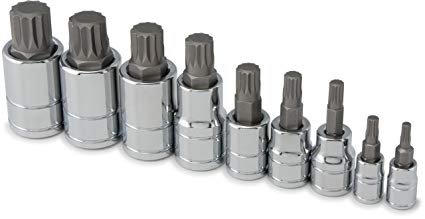 Titan Tools 16144 Triple Square Bit Socket Set - 9 Pieces