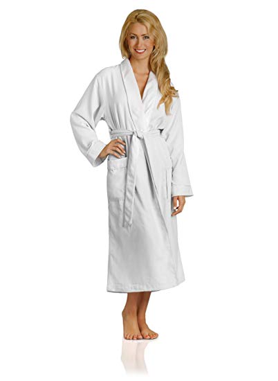 Plush Necessities Luxury Spa Robe - Microfiber with Cotton Terry Lining