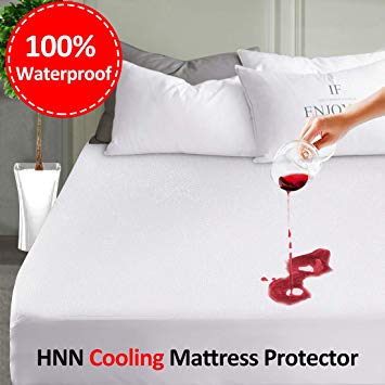 LEISURE TOWN Mattress Protector Twin 100% Waterproof Mattress Pad Cover Breathable Fitted 8-21 Inch Deep Pocket (Twin, White)