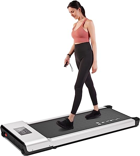 SupeRun Walking Pad Quiet, 2 in 1 Under Desk Treadmill, Walking Pad Treadmill Under Desk with 300LBS Weight Capacity, Installation-Free Walking Jogging Machine for Office Home Use