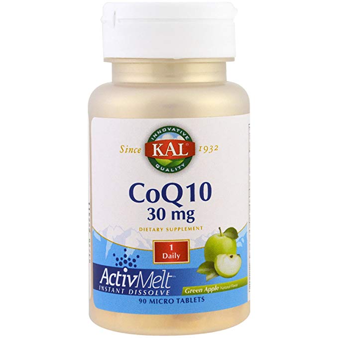 KAL Coq10 Activmelt, Green Apple, White, 90 Count