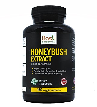 Honeybush Extract 120 CT for eczema, psoriasis, rosacea, acne and dermatitis. Powerful all natural anti-inflammatory supplement. Provides relief for itchy, red, rashy and dry skin.