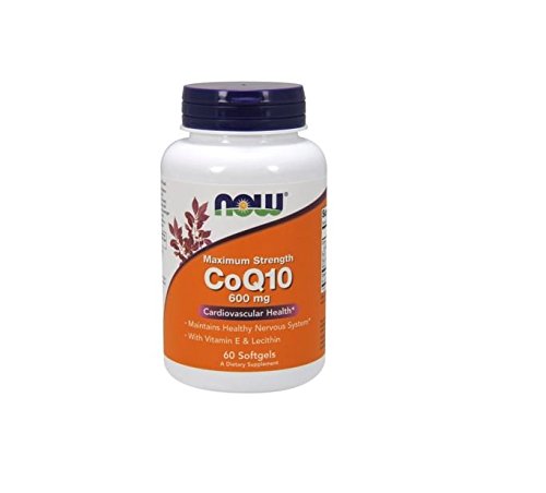 NOW Foods CoQ10 600mg, 60 Softgels