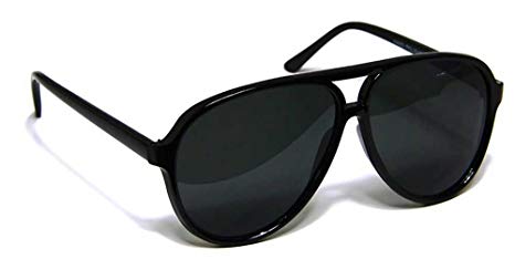 Large Retro Style Polarized Lens Aviator Sunglasses Shades