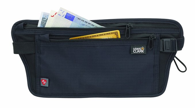 Lewis N. Clark RFID Safe Money Belt Hidden Waist Stash Wallet