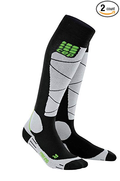 CEP Men’s Winter Ski Merino Compression Socks for Performance