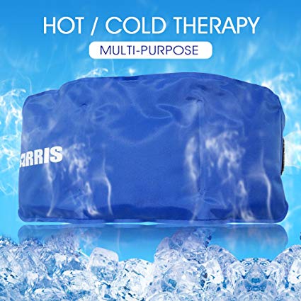 ARRIS Ice Packs for Injuries Reusable Small Hot Cold Therapy Gel Ice Pack with Adjustable Strap for Pain Relief- Flexible & Soft for Foot Knee Shoulder Neck Elbow Waist Ankle Head Back Wrist Arm