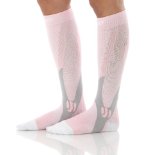 MoJo Recovery and Performance Sports Compression Socks - Pink Medium