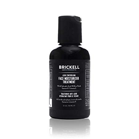 Brickell Men's Acne Controlling Face Moisturizer Treatment for Men, Natural and Organic Acne Controlling Face Moisturizer Treatment to Clear Acne, Even Skin Tone and Moisturize Skin