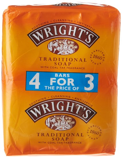Wrights Traditional Coal Tar Soap 4 Pack