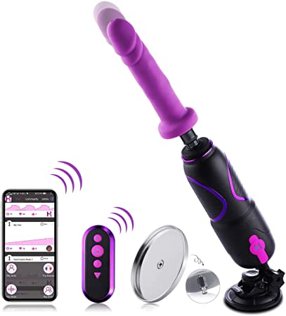 Hismith Premium Sex Machine Pro Traveler 2.0 with 3.5" Suction Cup Adapter with APP Control and Wireless Remote Powerful Fucking Machine Adult Sex Toy