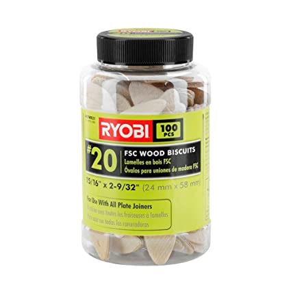 Ryobi A05WB21 #20 FSC Wood Biscuits (100-Piece)