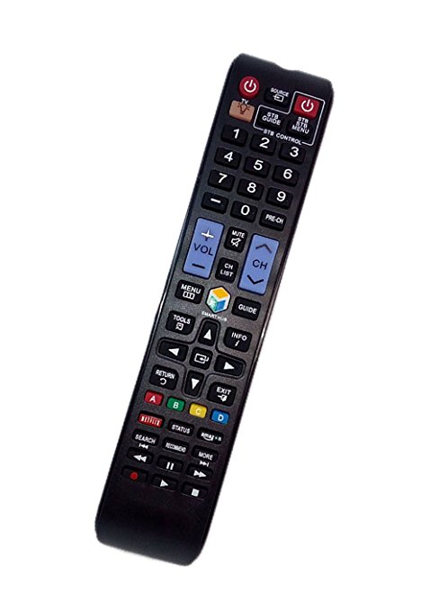 Replaced Remote Control Compatible for Samsung UN55F9000 UN46F6350AFXZA UN50F5500AFXZA UN85S9AF UN55F6300AF TV