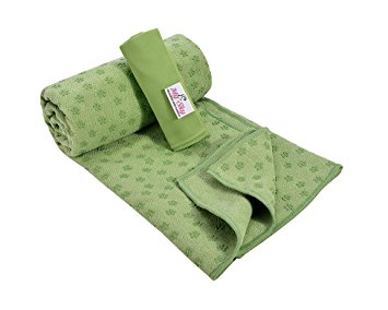 My Sky Yoga Towel, Yoga Mat Towel Non Slip 72”x24” Absorbent Microfiber Hand Towel for Vinyasa Hot Yoga Bikram