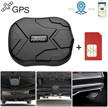 GPS Tracker for Vehicles Hidden Magnetic Vehicles GPS Tracker Locator Real Time GPS Tracker for Car Motorcycles Trucks with Anti-Theft Alarm SIM Card - TK905