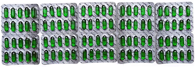 50 Evion Capsules Vitamin E For Glowing Face,Strong Hair,Acne,Nails, Glowing Skin 400mg