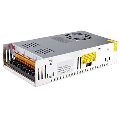 MENZO 24V 15A DC Universal Regulated Switching Power Supply 360W for CCTV, Radio, Computer Project , LED Strip Lights