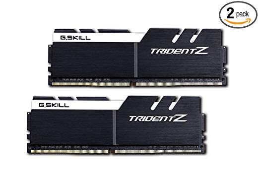 32GB G.Skill DDR4 Trident Z 3200Mhz PC4-25600 CL15 White/Black 1.35V Dual Channel Kit (2x16GB)