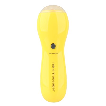 Uniclife Mini Penguin Massager, Vibration Soothing Massage for Face, Neck and Shoulders , Battery Operated, Yellow