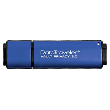 Kingston Digital 16GB Data Traveler AES Encrypted Vault Privacy 256Bit 3.0 USB Flash Drive (DTVP30/16GB)