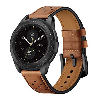 Compatible Samsung Galaxy Watch 42mm/Samsung Gear Sport/Samsung Gear S2 Genuine Leather Watch Bands 20mm Watch Strap Bracelet