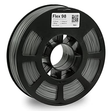 KODAK FLEX 98 Flexible 3D printer filament TPU GRAY  /-0.03 mm, 750g (1.6lbs) Spool, 1.75 mm. Lowest moisture premium 3D printer flex filament in Vacuum Aluminum Ziploc bag. Fit Most FDM Printers