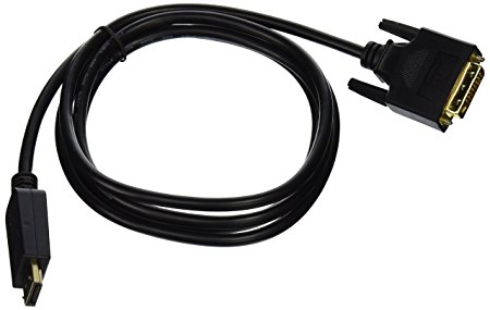 C&E CNE96374 Premium Black DisplayPort Male to DVI Cable Male - 6 feet / 2 meters