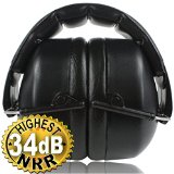 Safety Ear Muffs 34dB Highest NRR Shooters Hearing Protection Professional Folding-Padded Head Band Certified S319 and EN352 Adjustable to Fit All Sizes Comfortable Soft Foam Ear Cups Your Satisfaction is Guaranteed Add to Cart Now