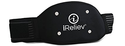 iReliev TENS EMS Conductive Back Belt Wrap with Integrated Electrode Pads (Device Not Included)
