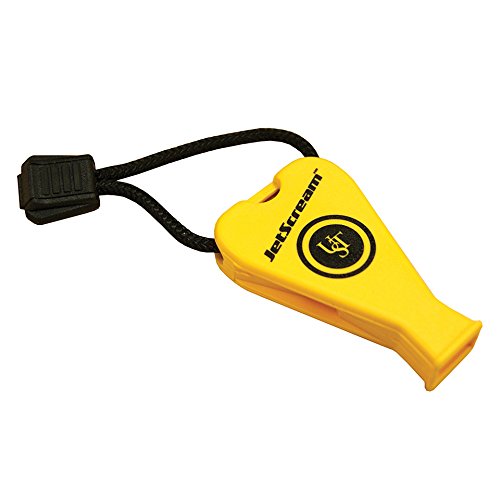 UST JetScream Floating Whistle with Powerful 122 dB Signal, Compact, Pea-Less Lightweight Design and Lanyard for Use in Emergency Situations and Outdoor Survival