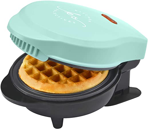 Kitchen Selectives WM-46MG Mini Waffle Maker, 4 Inch, Mint Green