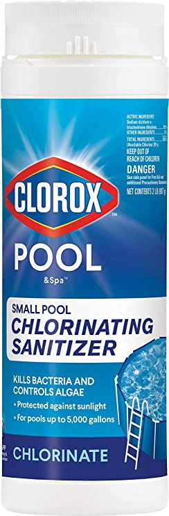 CLOROX Pool&Spa 69102CLX Small Pool Chlorinating Sanitizer, 2-Pound