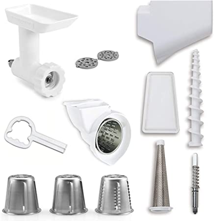 KitchenAid DRTVICE5 (FGA RVSA FVSP) Stand Mixer Attachment Pack Food Grinder/Fruit Vegetable Strainer/Rotor Slicer Shredder