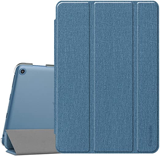 Famavala Translucent Frosted Hard Shell Case Cover Compatible with All-New 8" Fire HD 8 / Plus (10th Generation 2020 Release) Tablet (Twilight Blue)