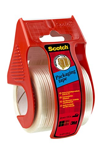 Scotch X5009D Packaging Tape on Easy Start Dispenser, White