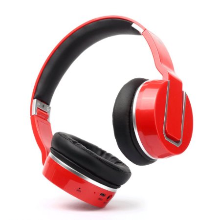 Nakamichi Bluetooth Over Ear Headphones BTHP02 Red