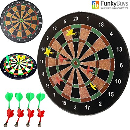 18" Official Size Magnetic Dartboard With 6 Darts Included Child Kids Dart Board Game Fun Play