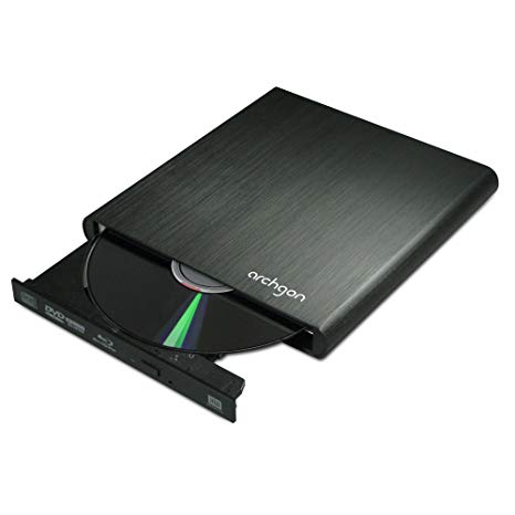 Archgon USB 3.0 Aluminum External Blu-ray Burner Model MD-3107-U3-K w/Cyberlink BD solution